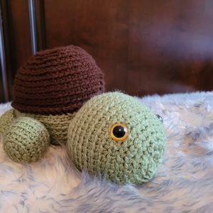 Crocheted Stuffed Turtle